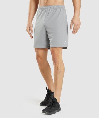 Gymshark Arrival Stickad Shorts Herr Grå | SE 3419MQZ